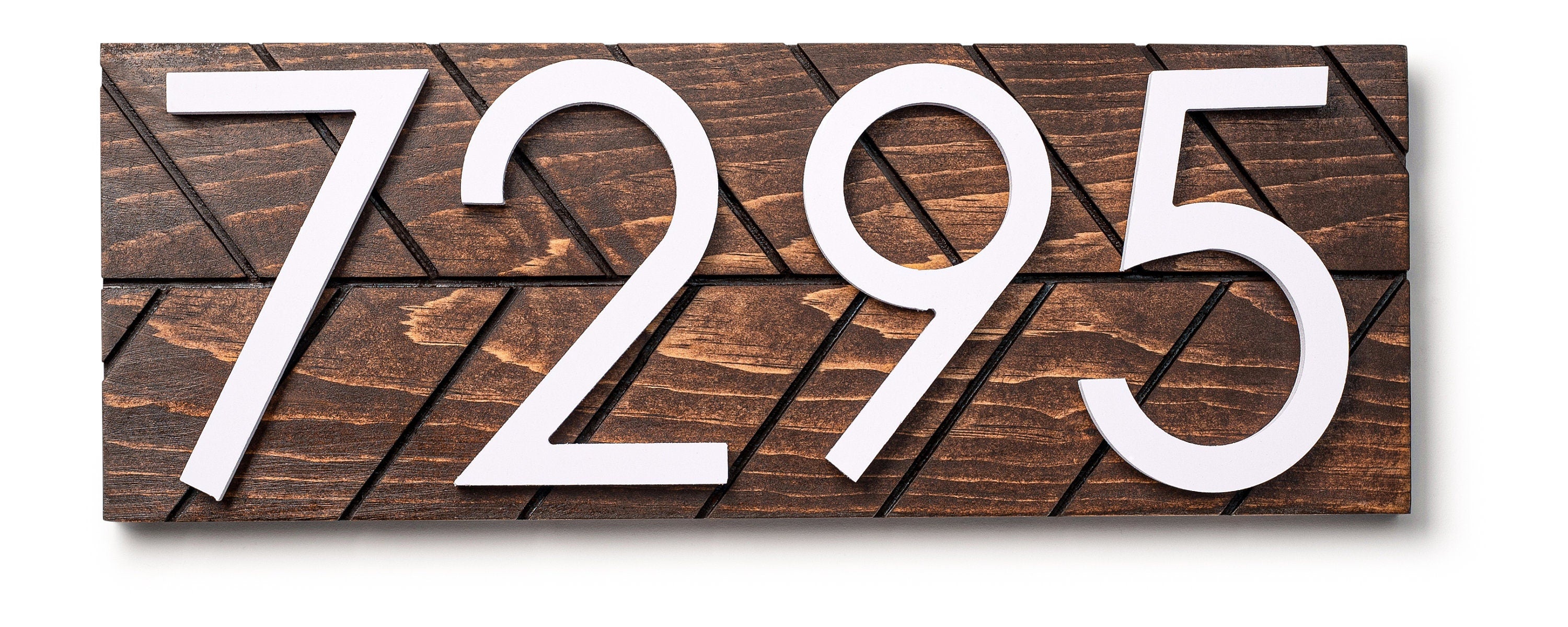 Auburn modern address plaque, personalized address sign, house numbers sign, large address numbers for house, housewarming gift, curb appeal