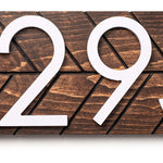 Auburn modern address plaque, personalized address sign, house numbers sign, large address numbers for house, housewarming gift, curb appeal