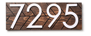 Auburn modern address plaque, personalized address sign, house numbers sign, large address numbers for house, housewarming gift, curb appeal