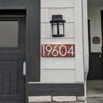 Auburn modern address plaque, personalized address sign, house numbers sign, large address numbers for house, housewarming gift, curb appeal