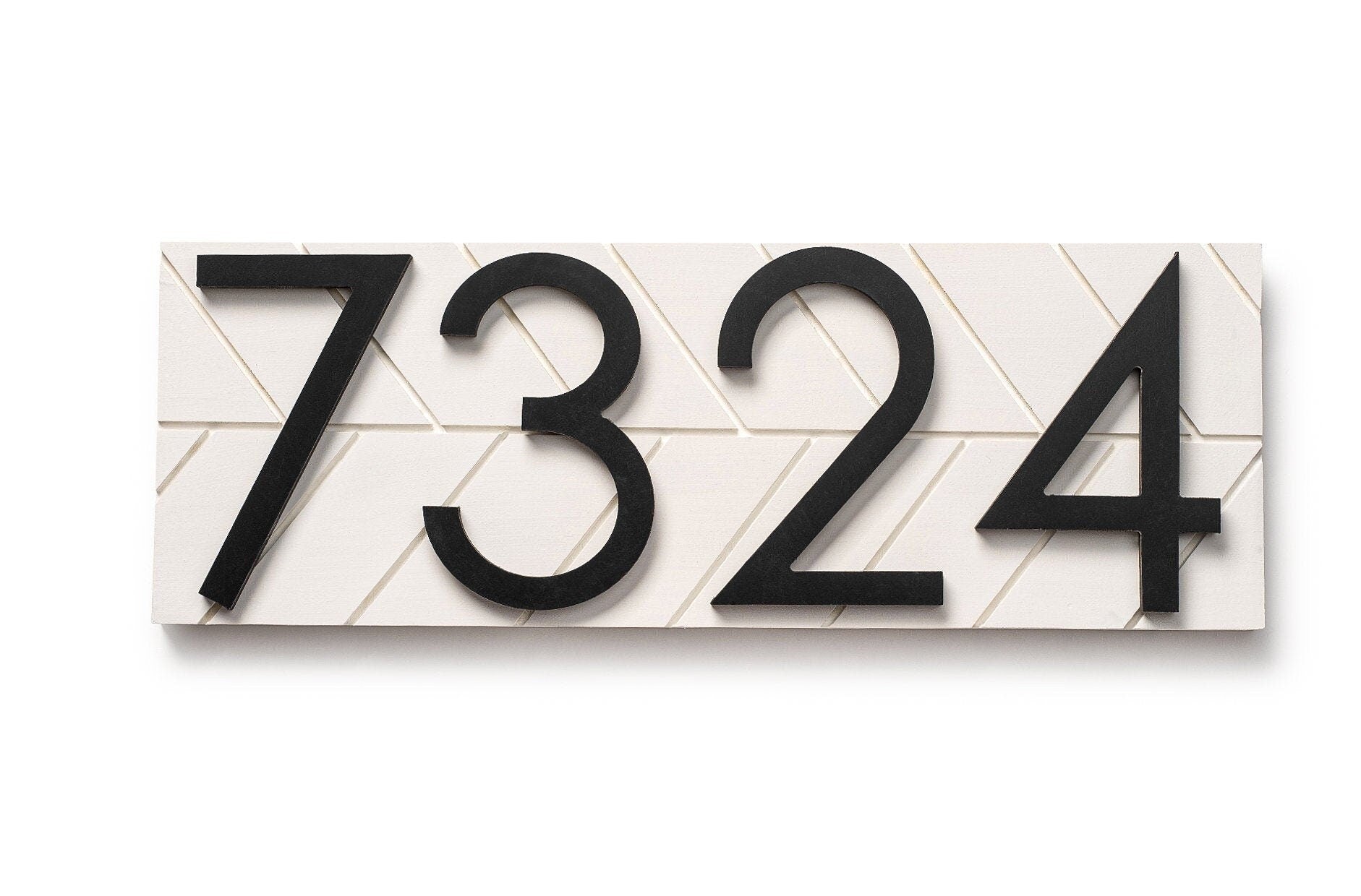Auburn modern address plaque, personalized address sign, house numbers sign, large address numbers for house, housewarming gift, curb appeal