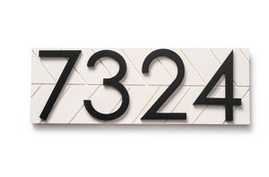 Auburn modern address plaque, personalized address sign, house numbers sign, large address numbers for house, housewarming gift, curb appeal