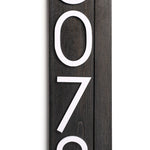 Laurel vertical address sign for house, modern address plaque, house numbers for outside, large address numbers, personalized address sign