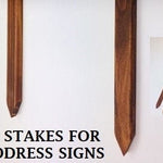 Stakes | great for address plaques and yard signs! | walnut, dark walnut, ebony, white, grey | libertytradeco | yard stakes | yard sign
