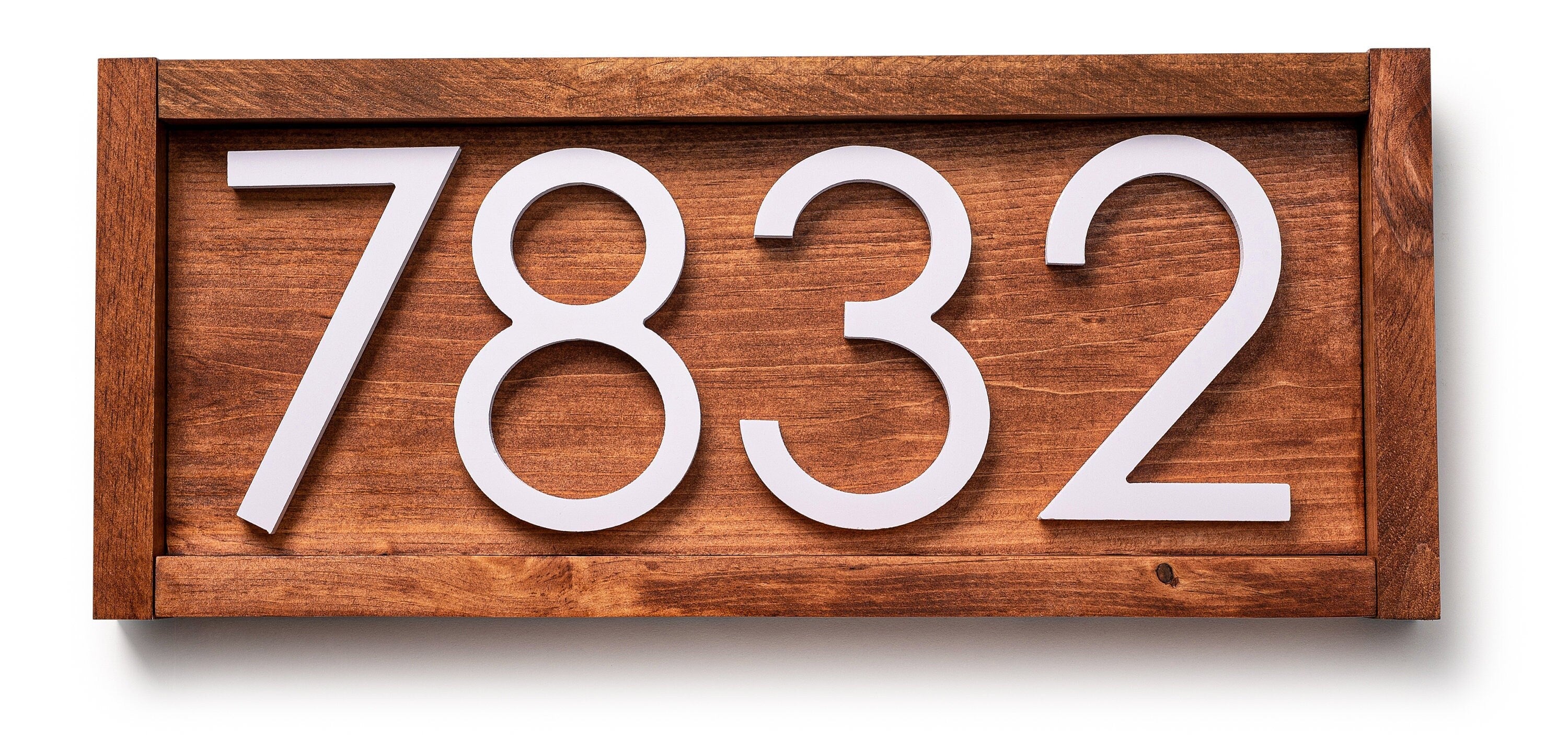 Tanyard Custom Gift for Housewarming - Front Porch Decor - Outdoor Art - Home Sign and House Number Plaque