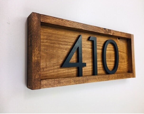 Tanyard Custom Gift for Housewarming - Front Porch Decor - Outdoor Art - Home Sign and House Number Plaque