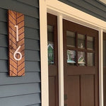 Chesapeake vertical address sign, modern address plaque, large house numbers, address number sign for outside personalized address sign home