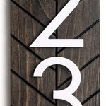 Chesapeake vertical address sign, modern address plaque, large house numbers, address number sign for outside personalized address sign home