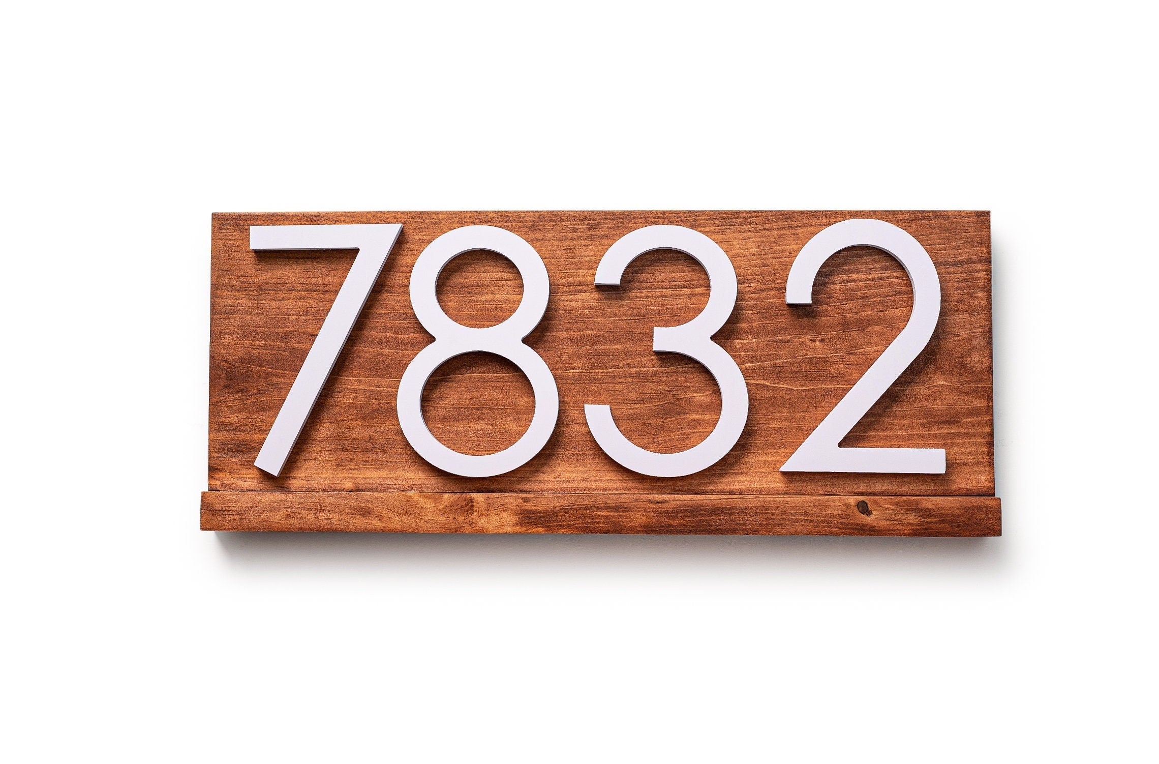 Delmar modern address sign plaque, address sign for house, personalized address plaque for home, large numbers outside, contemporary address