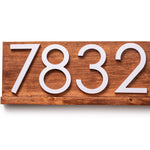 Delmar modern address sign plaque, address sign for house, personalized address plaque for home, large numbers outside, contemporary address