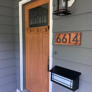 Delmar modern address sign plaque, address sign for house, personalized address plaque for home, large numbers outside, contemporary address