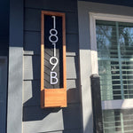 Fairview Vertical Address Sign Planter - Personalized House Number Sign and Address Plaque - Perfect Gift!