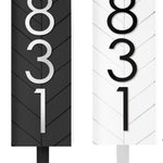 Rochester Personalized Address Plaque - Vertical House Number Sign for a Memorable Housewarming Gift