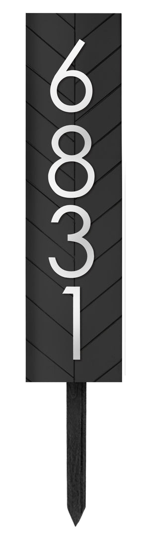 Rochester Personalized Address Plaque - Vertical House Number Sign for a Memorable Housewarming Gift