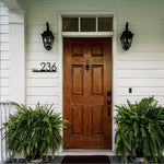 Hazelton Personalized House Number Plaque - Minimalist Design for Modern Home and Living