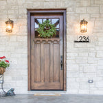Hazelton Personalized House Number Plaque - Minimalist Design for Modern Home and Living