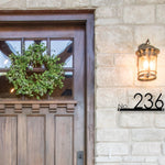 Hazelton Personalized House Number Plaque - Minimalist Design for Modern Home and Living