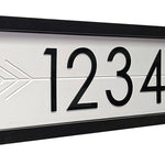 Applegate Large Arrow Address Marker for Modern Homes - Custom Farmhouse Numbers Sign