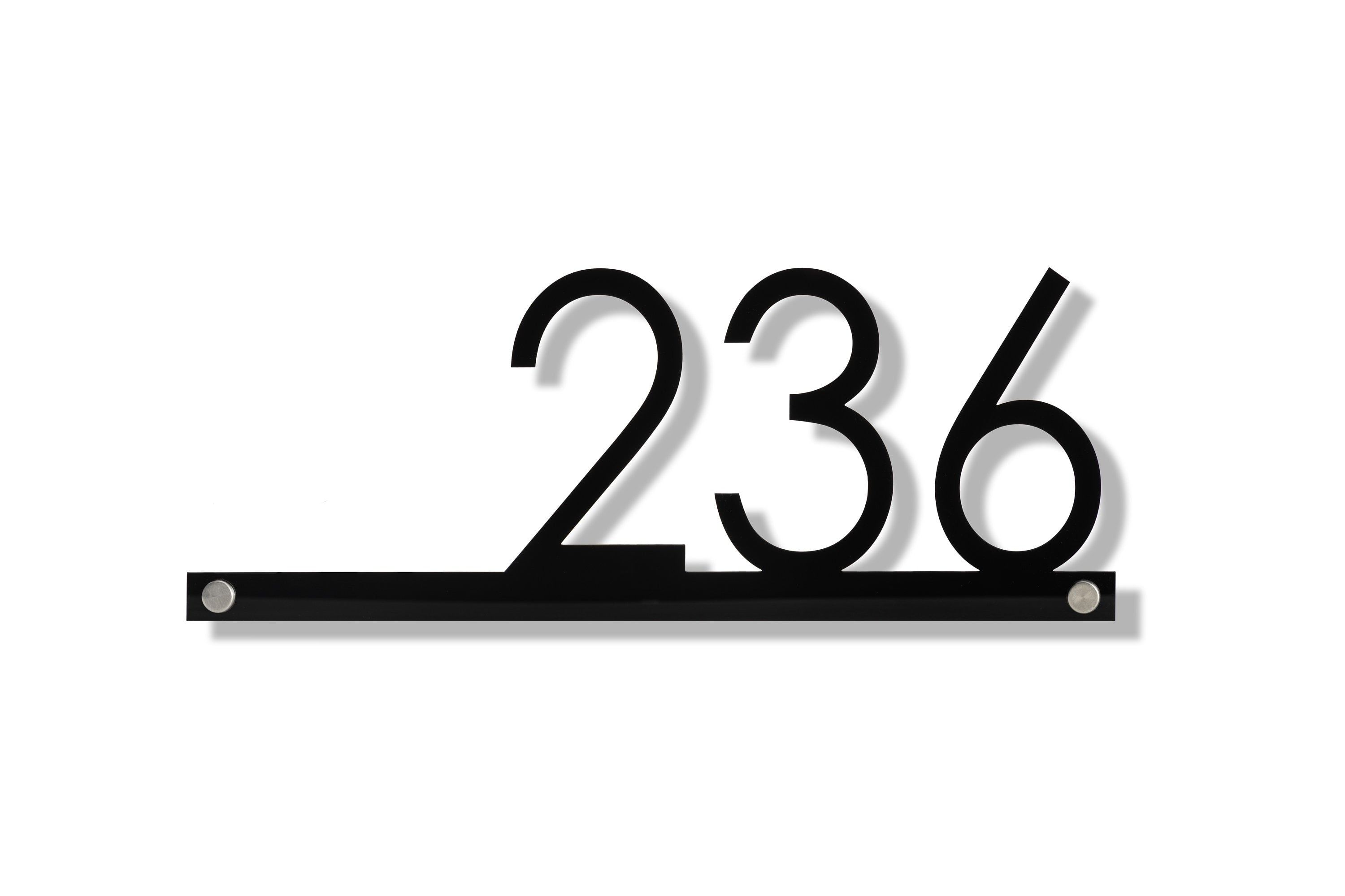 Hazelton Personalized House Number Plaque - Minimalist Design for Modern Home and Living