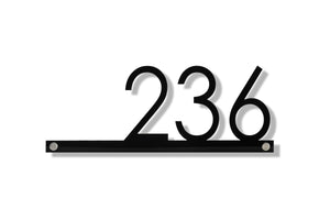 Hazelton Personalized House Number Plaque - Minimalist Design for Modern Home and Living