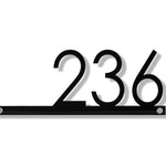 Hazelton Minimalist Street Address Sign - Custom House Numbers Plaque