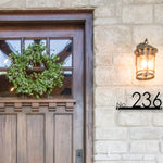 Hazelton Minimalist Street Address Sign - Custom House Numbers Plaque