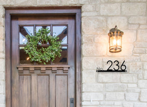 Boise Contemporary Street Address Sign - Custom Modern House Numbers Plaque