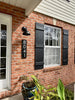 Chesapeake Black Large Outdoor Address Number Sign - Modern Personalized Address Plaque for Outside