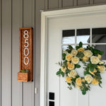 Fairview Sign Custom Address Sign with Planter - Unique Housewarming Idea
