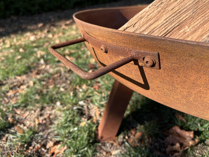 Handcrafted Steel Fire Bowl: Middleton Patio Fire Pit (24/30/34 inch)