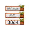 Pennfield Handmade Wooden 'Hello' Door Hanger | Realtor Gift | Farmhouse Style Front Door Decor